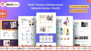 MultiSaas (v2.5.0) Multi-Tenancy Multipurpose Website Builder (Saas)
