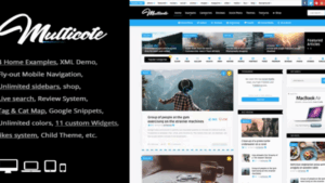 Multicote (v.3.7) Magazine and WooCommerce WordPress Theme