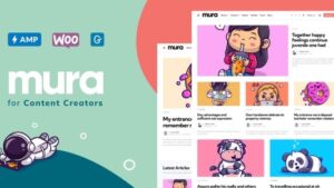 Mura (v1.7.0) WordPress Theme for Content Creators