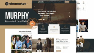 Murphy - Equestrian & Horse Riding Elementor Template Kit