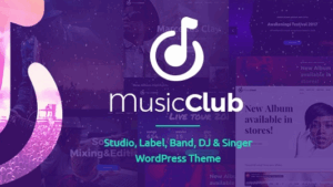 Music Club (v1.2.9) Band & DJ Band & DJ WordPress Theme