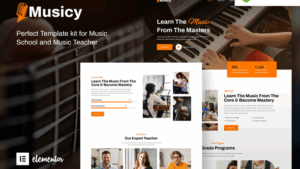 Musicy – Music School Elementor Template Kit