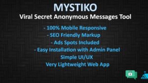Mystiko - Viral Secret Anonymous Messages Tool 14 May 2021