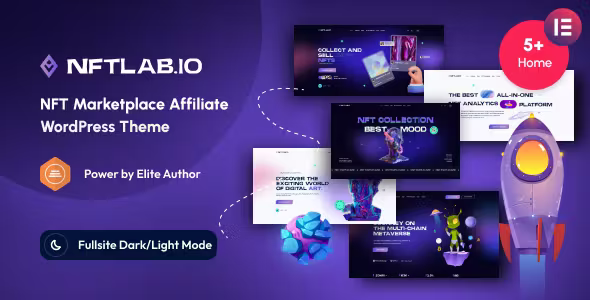 NFTLab v1.0.0 NFT Marketplace Affiliate WordPress Theme