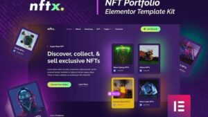 NFTx - NFT Portfolio Elementor Template Kit