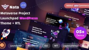 Nata v1.7 Metaverse Project Launchpad WordPress Theme