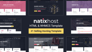 NatixHost - WHMCS & Hosting HTML Template