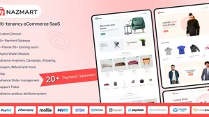 Nazmart (v2.6.0) Multi-Tenancy eCommerce Platform (SAAS) [Activated]