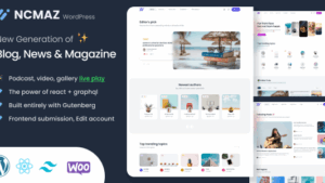 Ncmaz (v1.4.3) Blog Magazine WordPress Theme