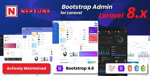 Neptune Laravel Admin UI Template v1.0.12 - 响应式Laravel后台管理界面模板