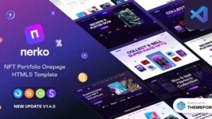 Nerko v1.3.1 NFT Portfolio Onepage Template