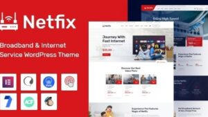 Netfix (v2.0.1) Broadband & Internet Services WordPress Theme