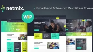 Netmix v1.0.12 Broadband & Telecom Internet Provider WordPress Theme