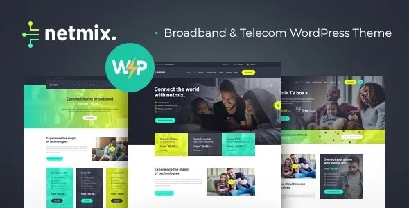 Netmix v1.0.12 Broadband & Telecom Internet Provider WordPress Theme