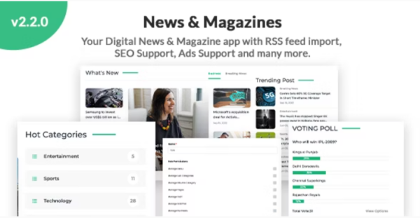 News v1.0 Laravel News and Magazines & Blog / Articles PHP script