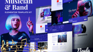 Neyla - Musician & Band Elementor Template Kit
