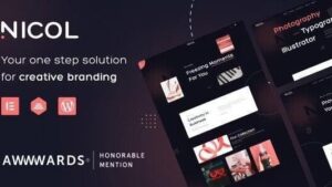 Nicol (v1.3.0) Fiery Creative Agency WordPress Theme