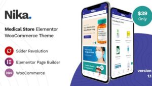 Nika (v1.2.11) Medical Elementor WooCommerce Theme