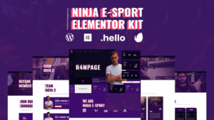 Ninja - Esports & Gaming Elementor Template Kit