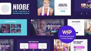 Niobe v1.1.11 A Gym Trainer & Nutrition Coach WordPress Theme