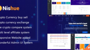 Nishue v5.2 - CryptoCurrency Buy Sell Exchange and Lending with MLM System  Live Crypto Compare Retail