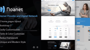 Noanet v2.17 Internet Provider And Digital Network WordPress Theme