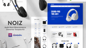 Noiz - Audio Store WooCommerce Elementor Template Kit