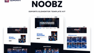 Noobz - E-sports Elementor Template Kit