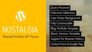 Nostalgia v7.8 Responsive Portfolio WordPress Theme