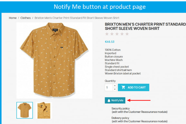 Notify Me Pro - Price Drop, Back in Stock, New Arrivals v1.1.0 prestashop-1.6-1.7-8.0