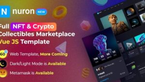 Nuron NFT Marketplace Vue JS Template 10 Agus 2023