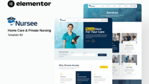 Nursee - Homecare & Private Nursing Elementor Template Kit