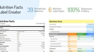 Nutrition Facts Label Creator (v1.5.0)