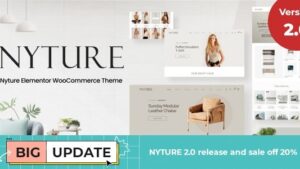 Nyture (v2.1.0) Elementor WooCommerce Theme