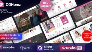 Odhomz v1.9 Senior Elderly Care WordPress Theme