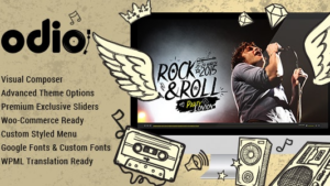 Fixed* Odio v5.5 Music WP Theme For Bands, Clubs, and Musicians