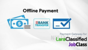Offline Payment Gateway Plugin for LaraClassified and JobClass v4.1.3