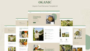Oganic - Organic Food Elementor Template kit
