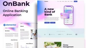 OnBank - Online Banking & Money Transfers - Elementor Kit