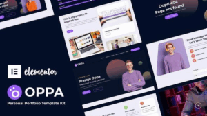 Oppa - Elementor Personal Portfolio Template Kit