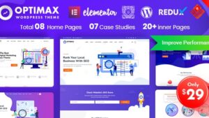 Optimax (v2.0.4) SEO & Marketing WordPress Website Theme