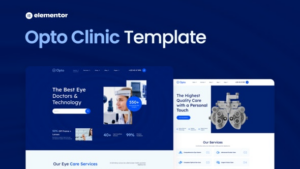 Optica – Optometrist & Eye Care Elementor Template Kit Download