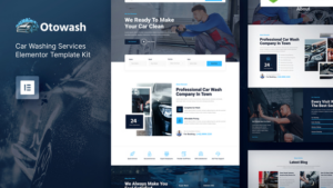Otowash – Car Washing & Cleaning Services Elementor Template Kit
