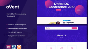 Ovent - Event Conference & Meetup Elementor Template Kit
