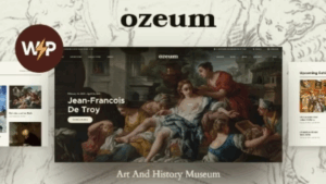 Ozeum v1.3.0 Modern Art Gallery and Creative Online Museum WordPress Theme +RTL [Activated]