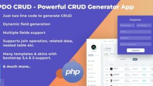 PDO Crud v7.2 Advanced PHP CRUD application (Form Builder & Database Management)