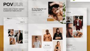 POVULR – Modeling & Talent Agency Elementor Template Kit