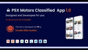 PSX Motors Classified App with Laravel Admin Panel v1.0