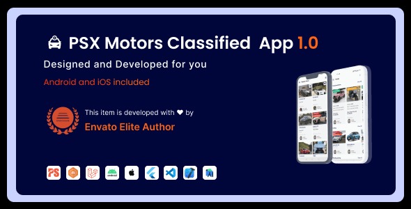 PSX Motors Classified App with Laravel Admin Panel v1.0