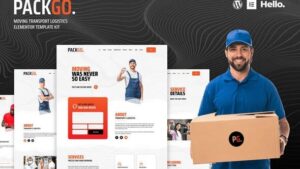 PackGo - Moving Transport Logistics Elementor Template Kit